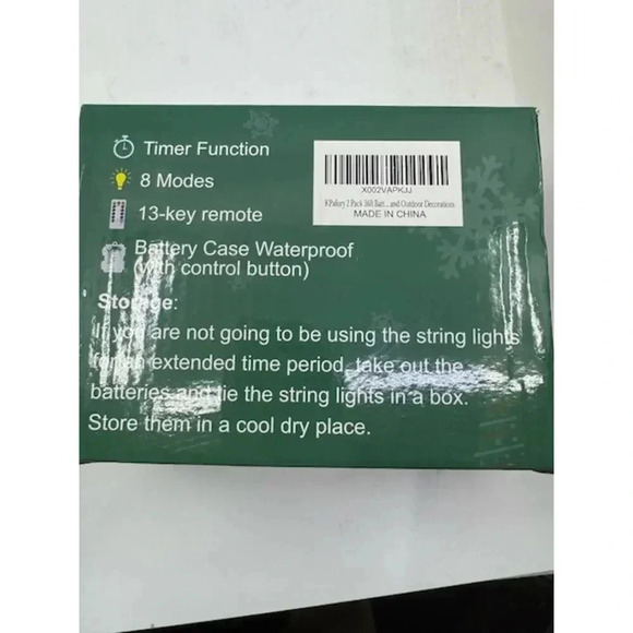 KPafory 2 Pack 36ft Battery Operated String Lights With Remote Indoor/Outdoor - Picture 4 of 6